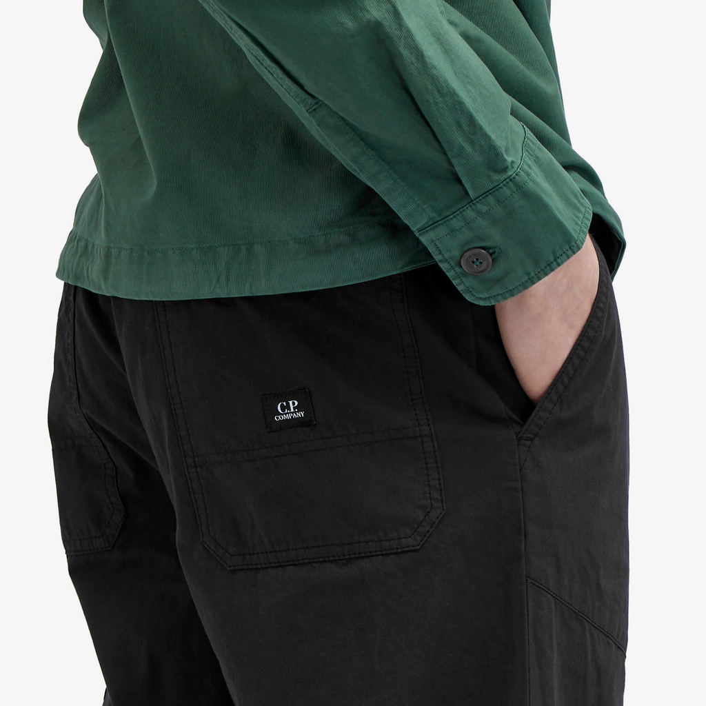 CP Company Men's Micro Reps Carpenter Trosuer Black